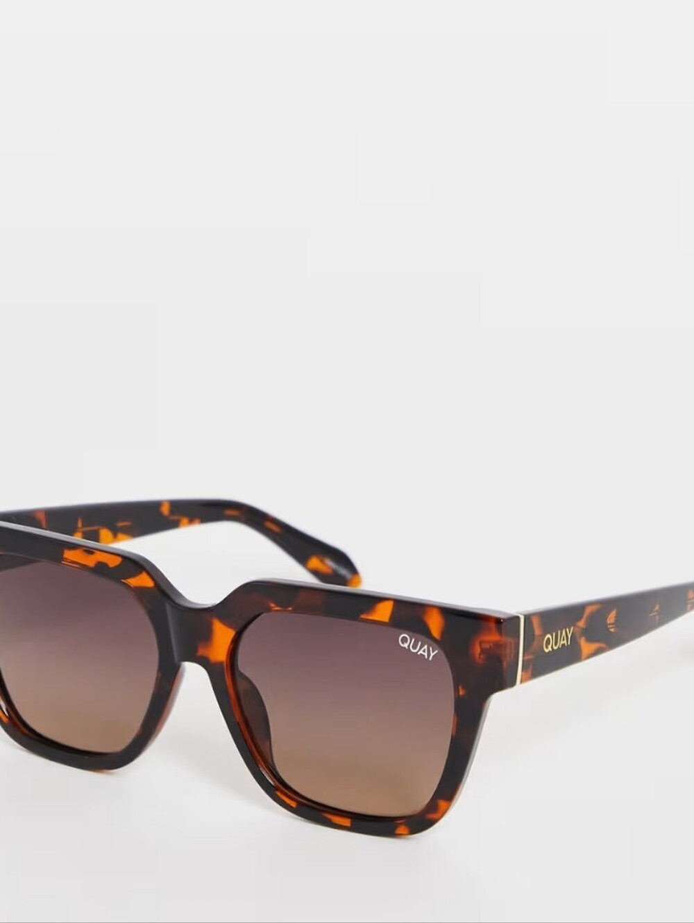 Quay Australia PSA Retro Square Sunglasses- Tortoise/Brown